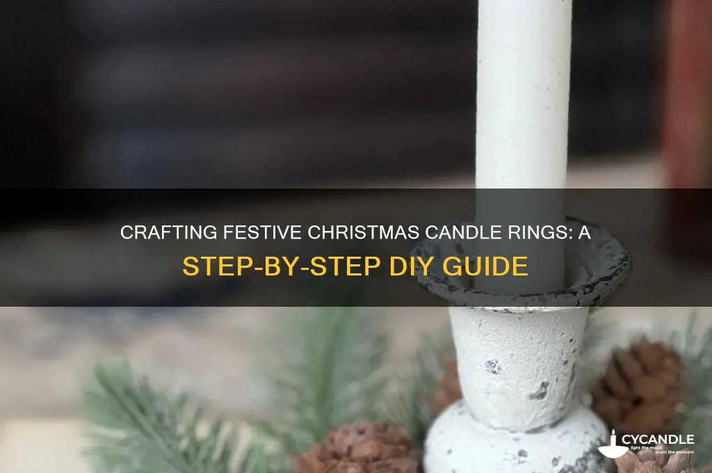 how to make christmas candle rings