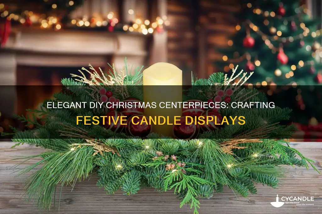 how to make christmas centerpieces with candles