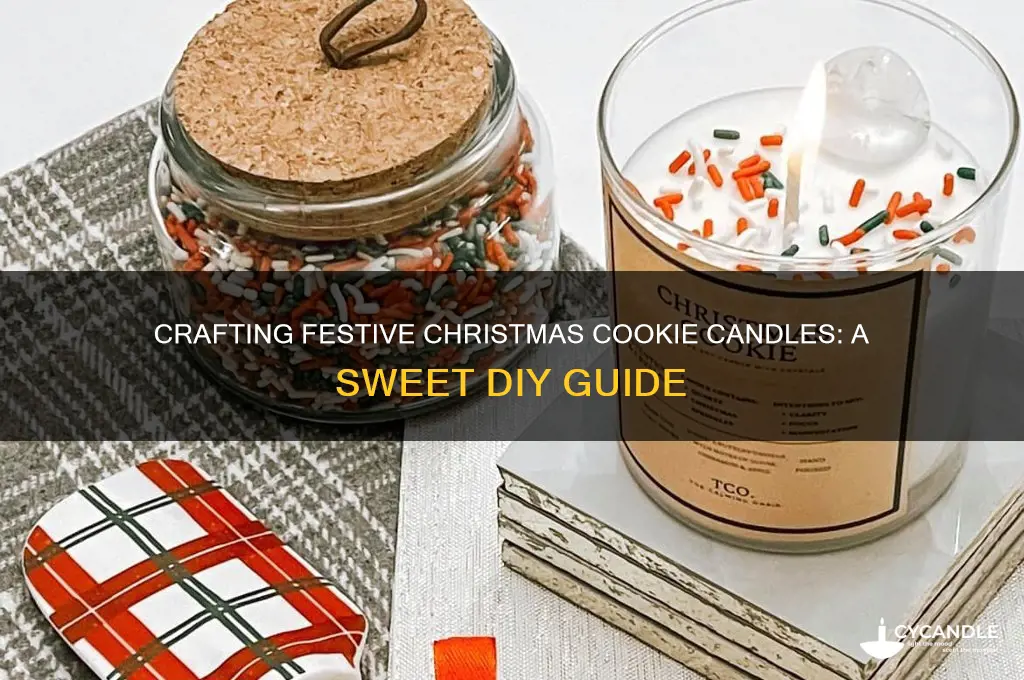 how to make christmas cookie candles