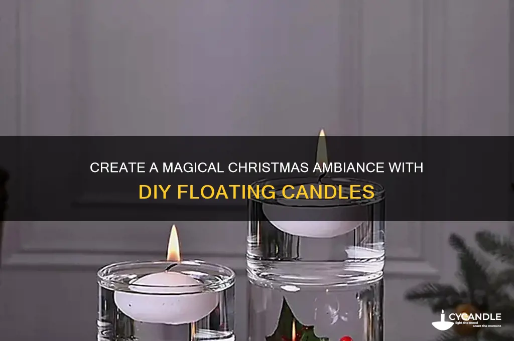 how to make christmas floating candle