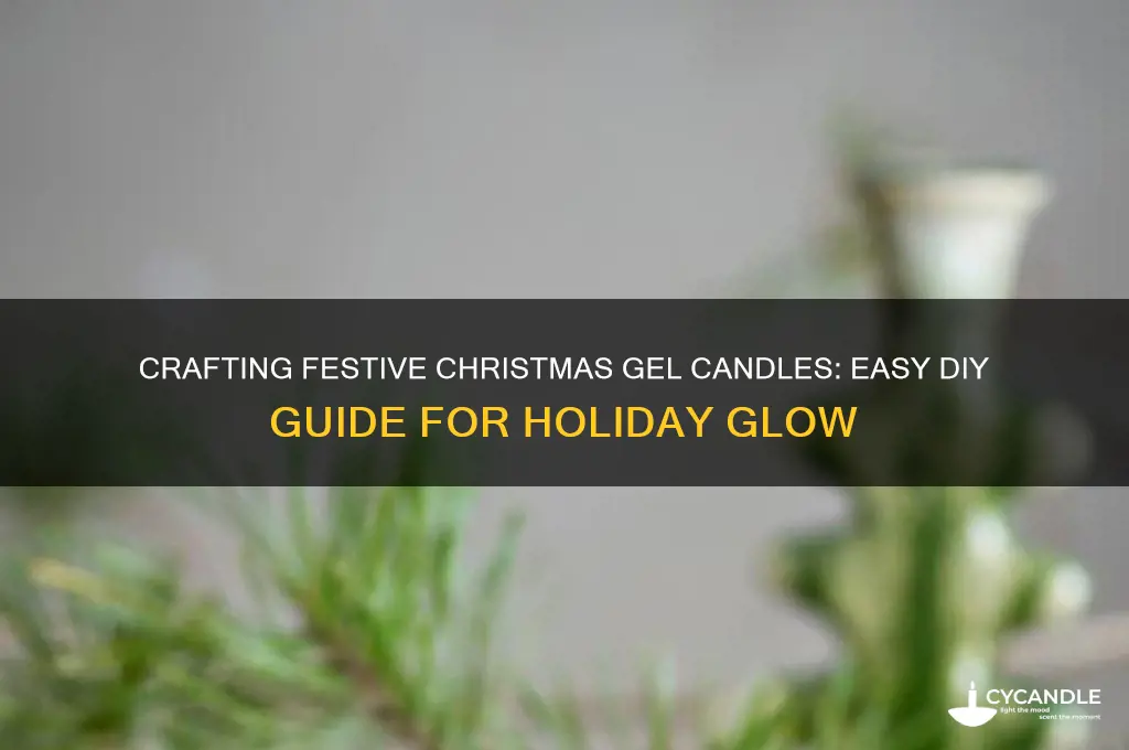 how to make christmas gel candles