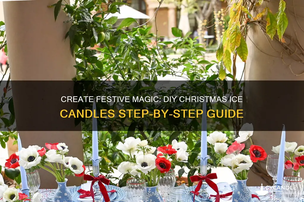 how to make christmas ice candles