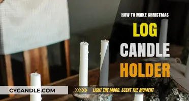 Crafting a Festive Christmas Log Candle Holder: DIY Guide