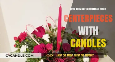 Elegant DIY Christmas Table Centerpieces with Candles: Easy Holiday Decor Ideas