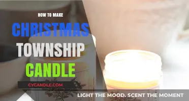 Crafting a Festive Christmas Township Candle: DIY Guide