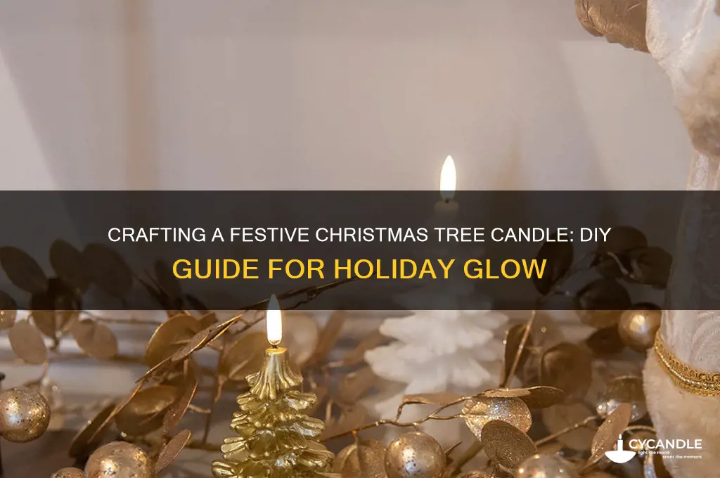 how to make christmas tree candle