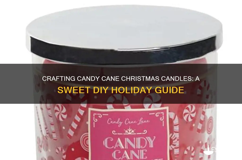 how to make chrustmas candles that look like candycanes