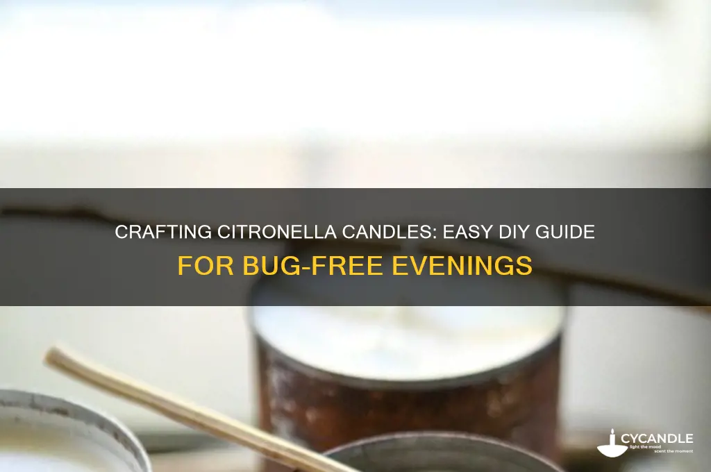 how to make citerenella candles