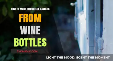 Repurpose Wine Bottles: DIY Citronella Candles for Outdoor Living