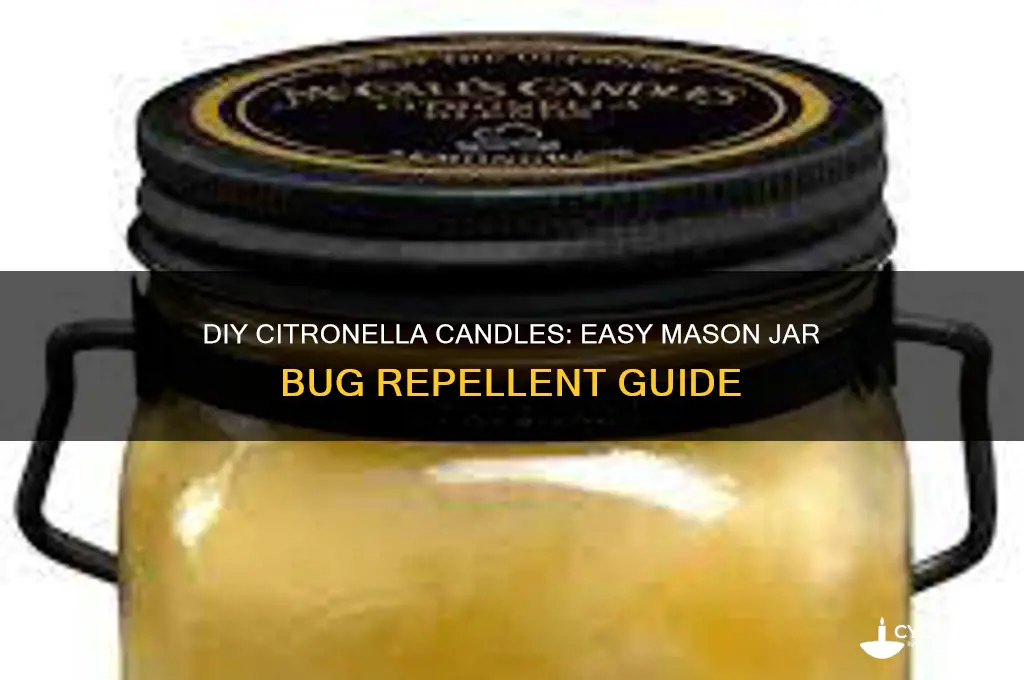 how to make citronella candles in mason jars