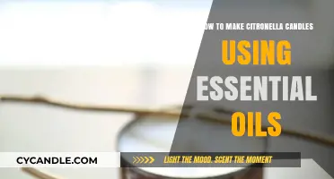 DIY Citronella Candles: Crafting Bug-Repellent Aromatherapy with Essential Oils