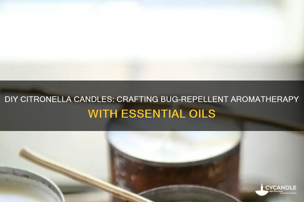 how to make citronella candles using essential oils