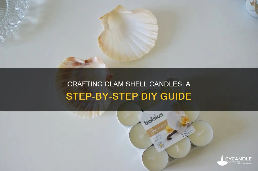 how to make clam shell candles