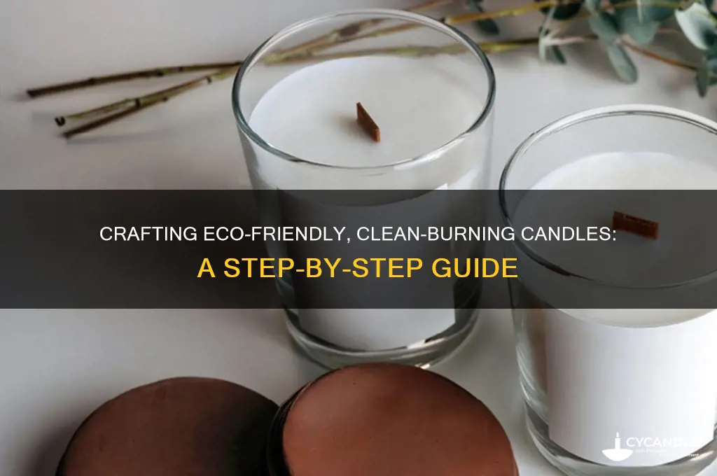 how to make clean burning candles
