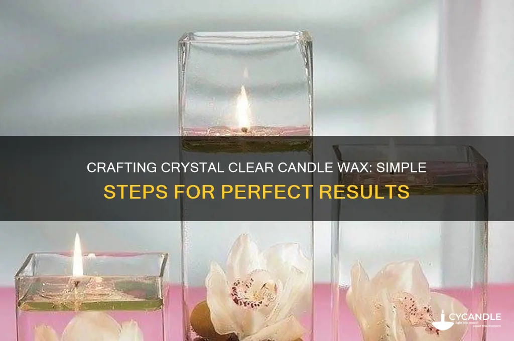 how to make clear candle wax