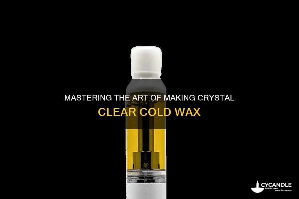 how to make clear cold wax