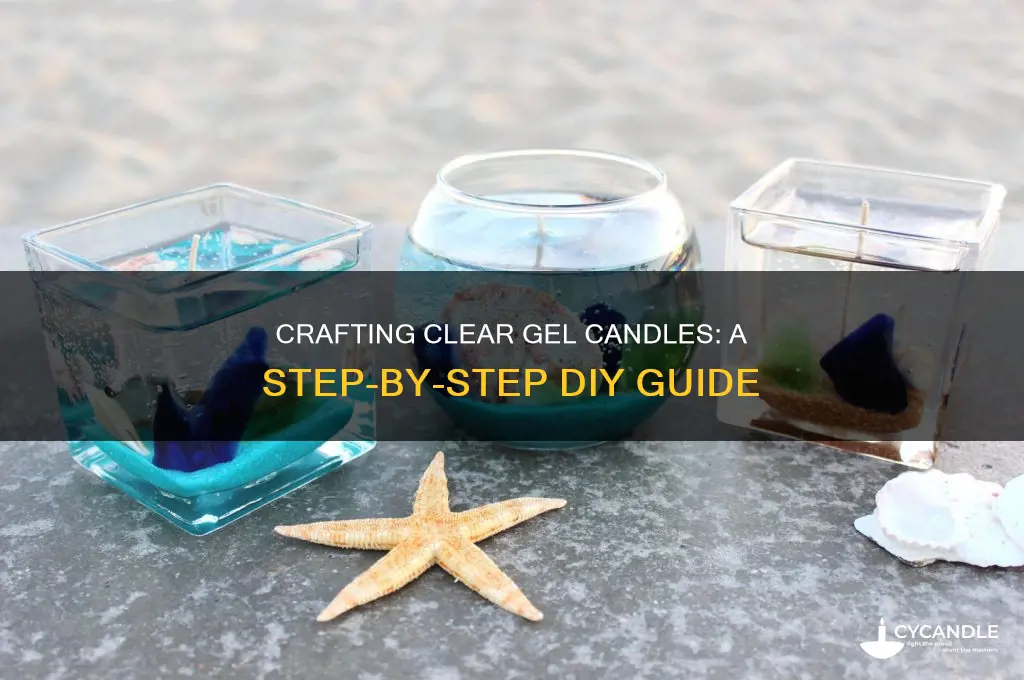 how to make clear gel candles