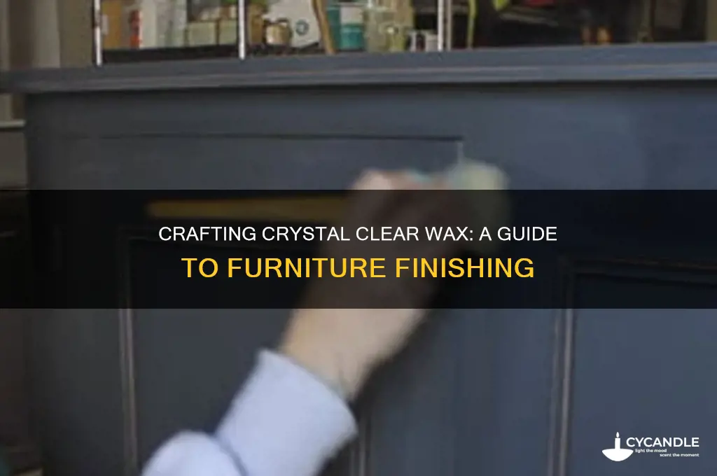 how to make clear wax for furniture