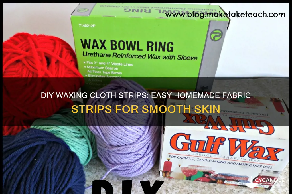 how to make cloth strips for waxing