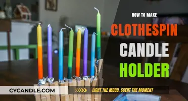 Crafting Cozy Ambiance: DIY Clothespin Candle Holder Tutorial