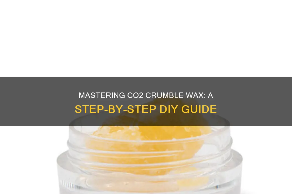 how to make co2 crumble wax