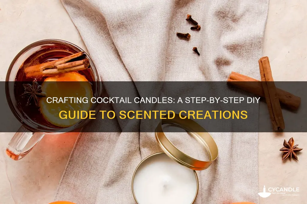 how to make cocktail candles