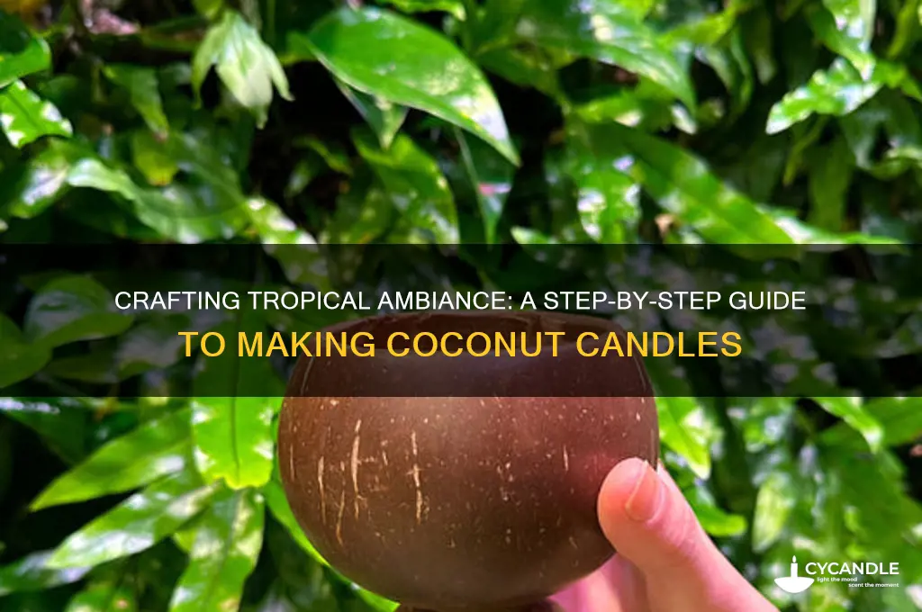 how to make coconut candle