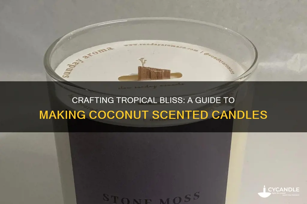 how to make coconut scented candles