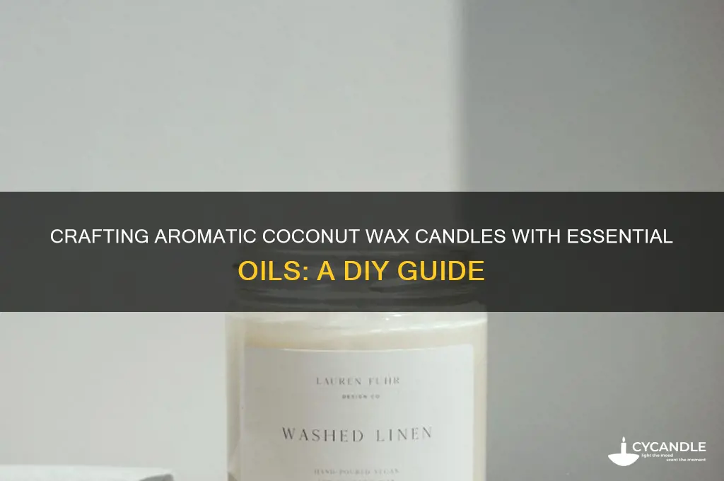 how to make coconut wax candles with essential oils
