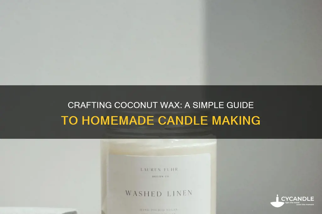 how to make coconut wax for candles