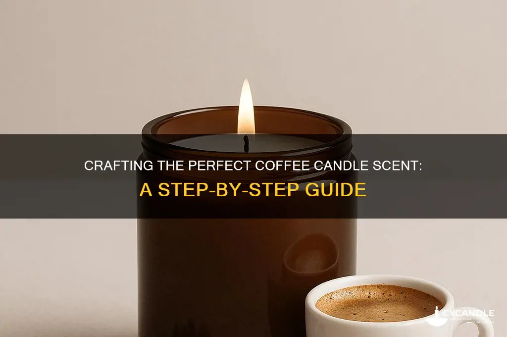 how to make coffee candle scent