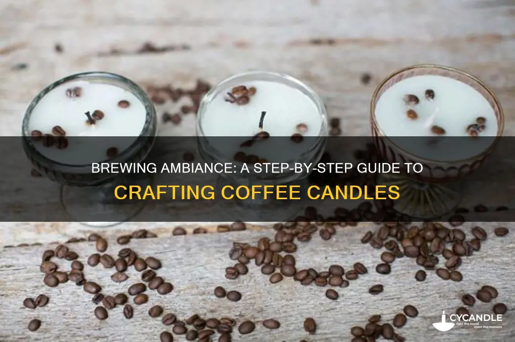 how to make coffee candle