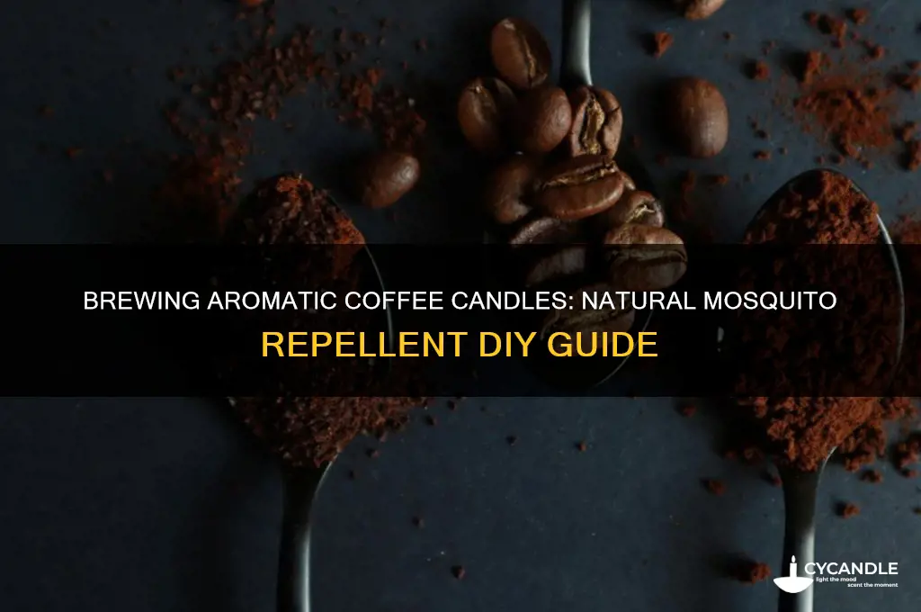 how to make coffee candles for mosquito repellent