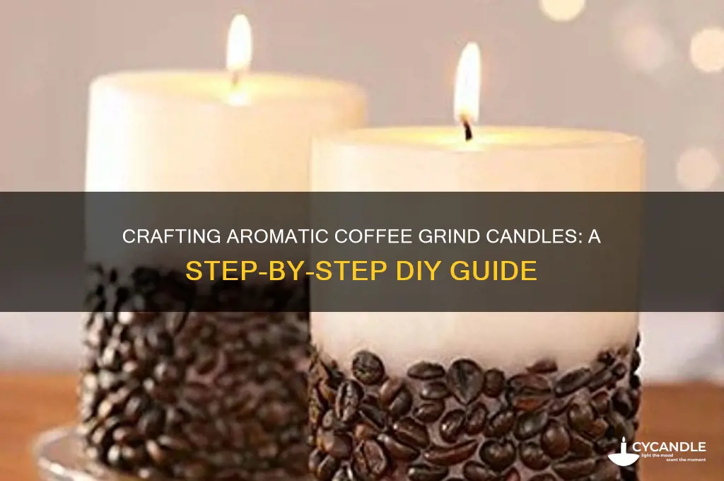 how to make coffee grind candles