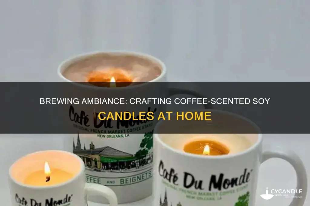 how to make coffee scented soy candles