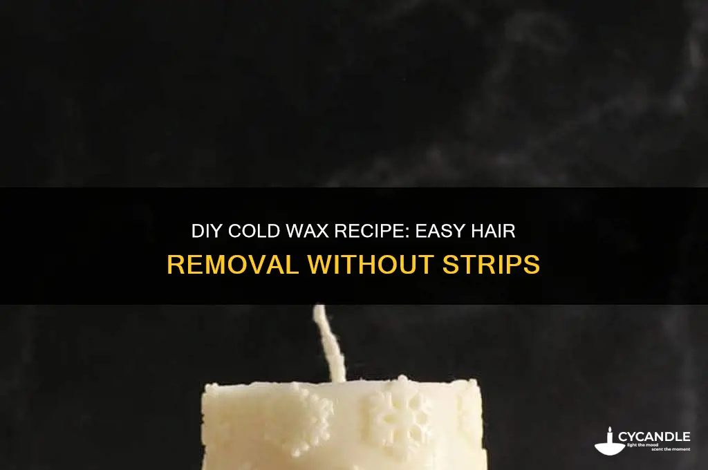 how to make cold wax without strips