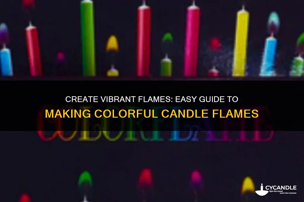 how to make color candle flame