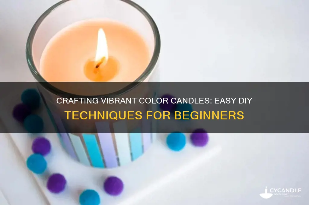 how to make color candles