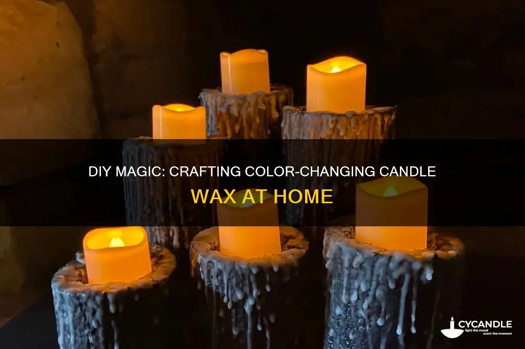 how to make color changing candle wax