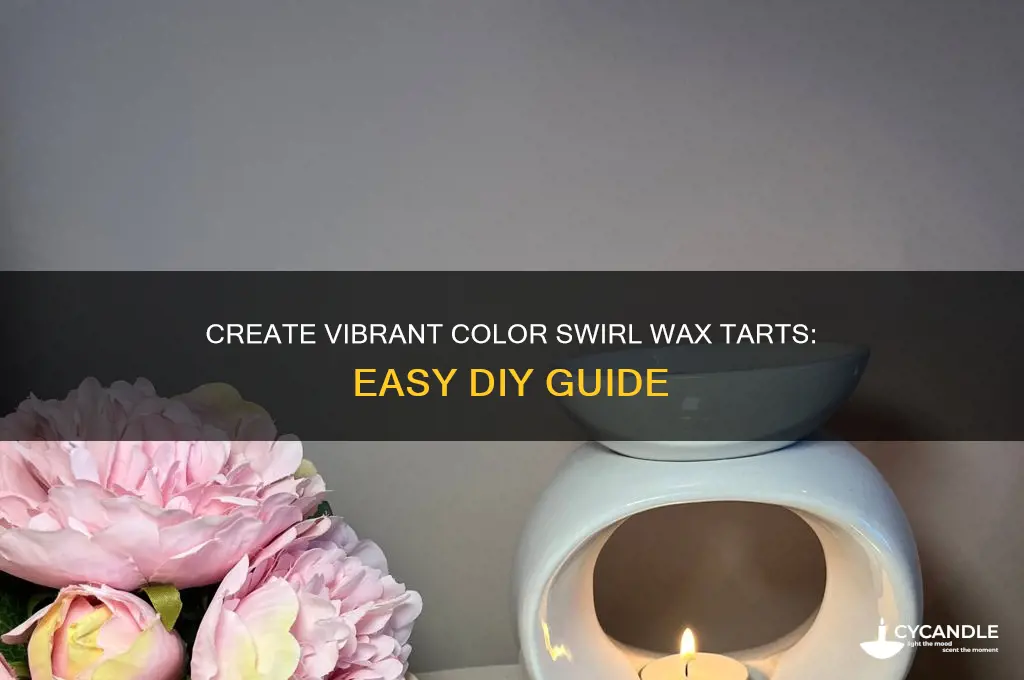 how to make color swirl wax tarts