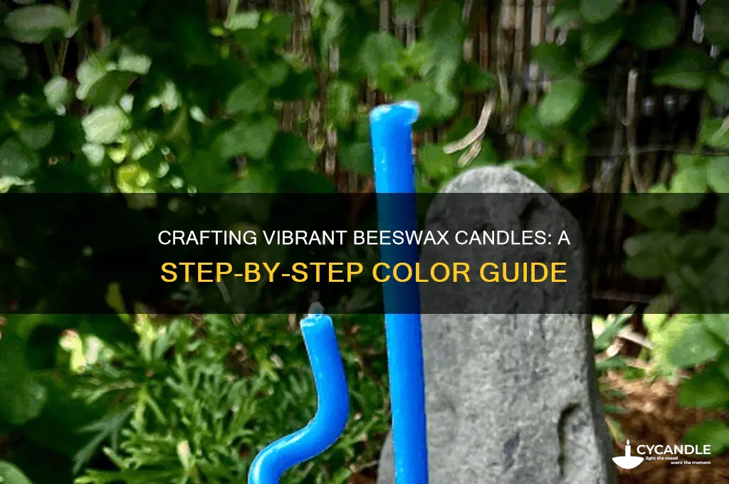 how to make colored beeswax candles