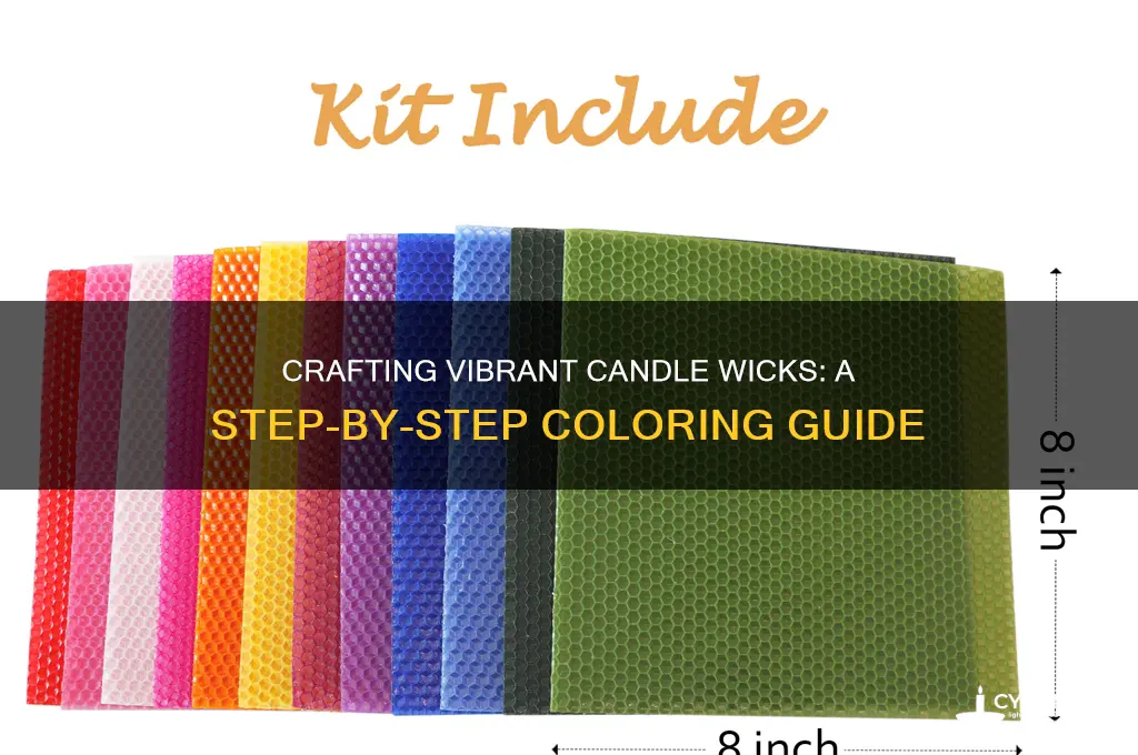 how to make colored candle wicks