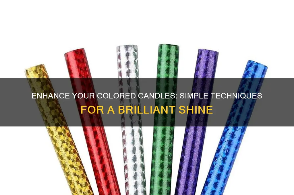 how to make colored candles shine