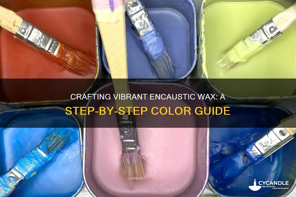 how to make colored encaustic wax