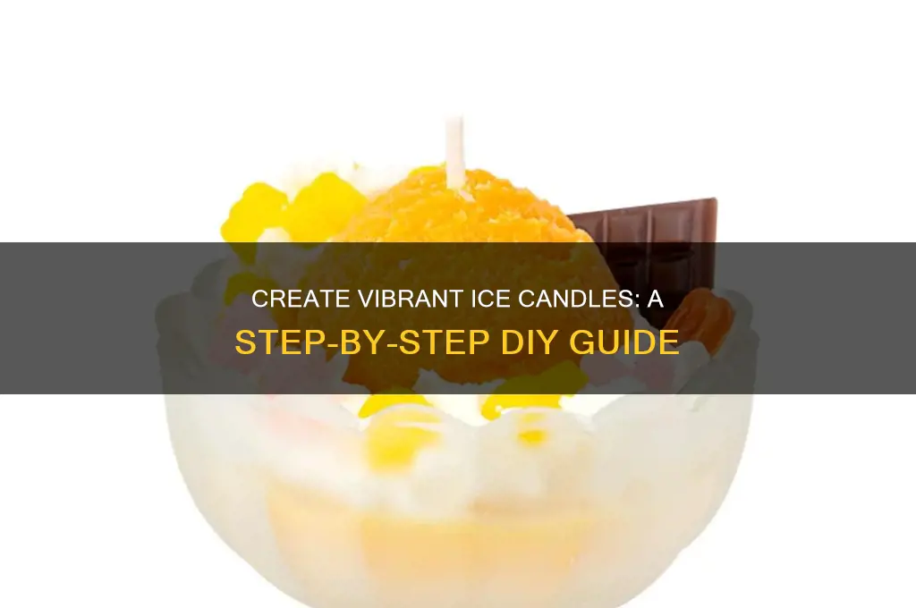 how to make colored ice candles