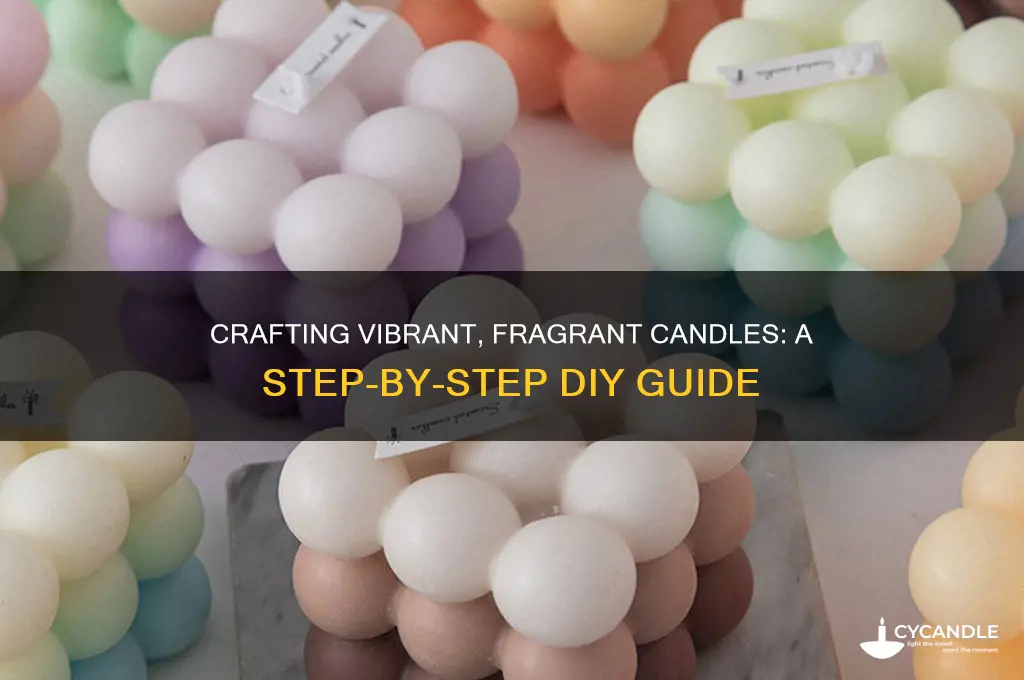 how to make colored scented candles