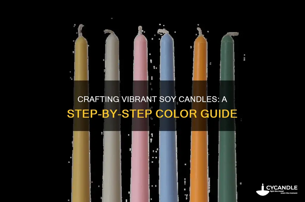 how to make colored soy candles