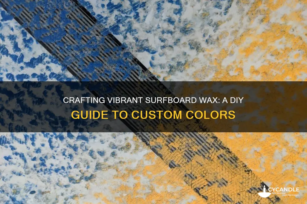 how to make colored surfboard wax
