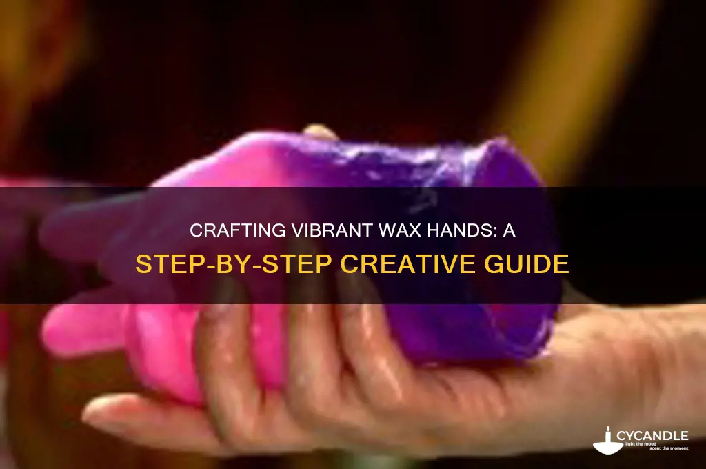 how to make colored wax hands