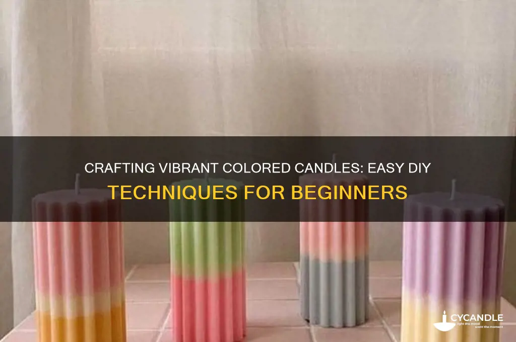 how to make colorered candle s